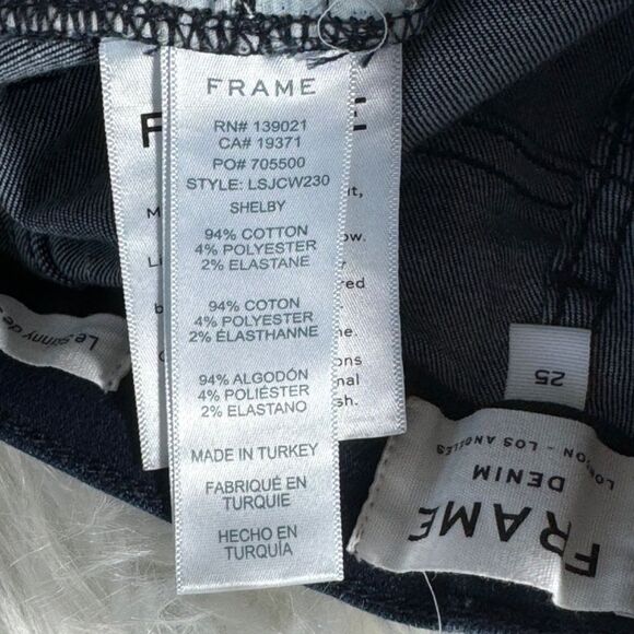 Frame Denim Le Skinny De Jeanne Raw Hem Skinny Jeans Sz 25 - Picture 6 of 8